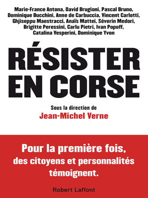 cover image of Résister en Corse